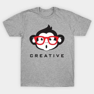 Cute Monkey With Glasses T-Shirt